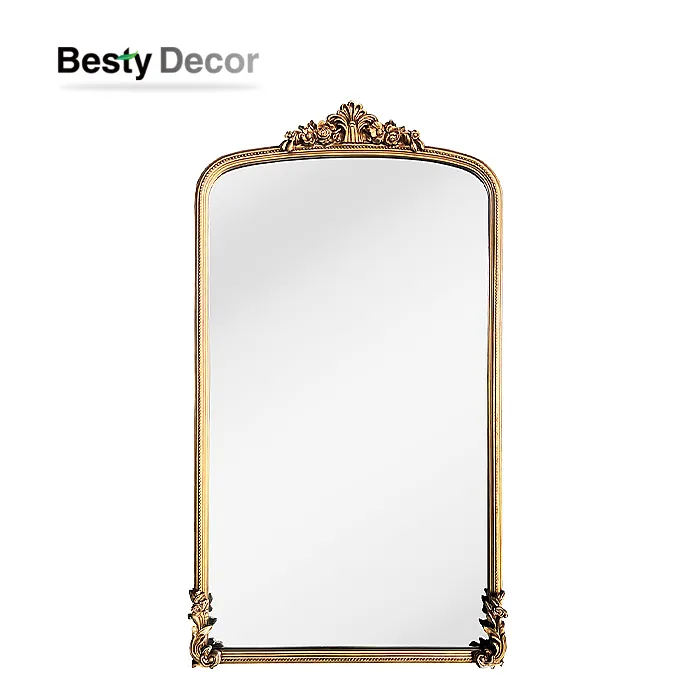 Veleprodaja velikih podnih ogledala s drvenim okvirima za dnevni boravak